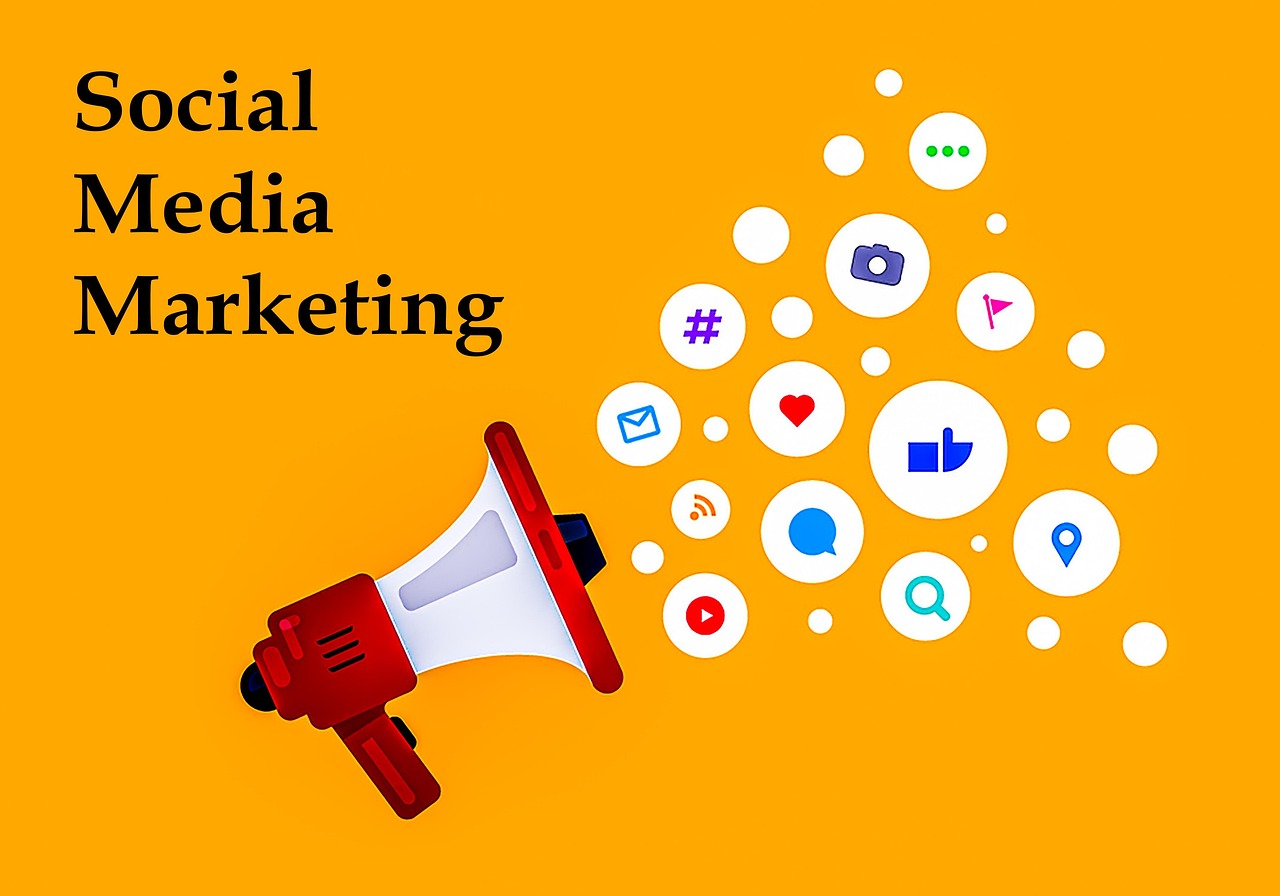 megaphone marketing concept